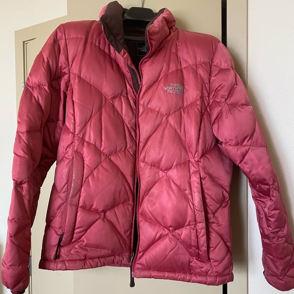 The North Face Jackets \u0026 Coats | The North Face Womens 550 Down Jacket | Color: Brown/Pink | Size: L | Mkmatysiak's Closet